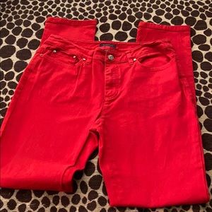 Anne Klein red jeans